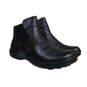 Josef Seibel Romika Womens EU 37 Maddy 02 Black Leather Slip-On Casual Boot